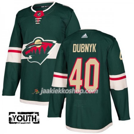 Lapsille NHL Minnesota Wild Pelipaita Devan Dubnyk 40 Adidas 2017-2018 Vihreä Authentic Lapsille NHL Minnesota Wild Pelipaita Devan Dubnyk 40 Adidas 2017-2018 Vihreä Authentic